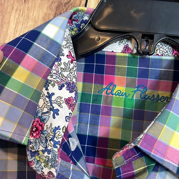 Men's Multicolor Plaid Shirt - Picture 10 of 10